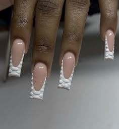 ᥫ᭡. Tapered Square Nails, Long Acrylic Nail Designs, Ombre Acrylic Nails, Colored Acrylic Nails, French Tip Acrylic Nails, French Acrylic Nails, Girly Acrylic Nails, Classy Acrylic Nails, Short Square Acrylic Nails