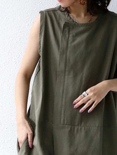 UOOZEE Wide Leg Jumpsuits, French Tea, Solid Color Jumpsuits, Jumpsuit Elegant, Jumpsuit Summer, Jumpsuit With Sleeves, Summer Fabrics, Sleeveless Jumpsuits, Japan Fashion