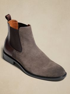 Fusing luxury and function, the Dwen Suede Boot uses soft, sumptuous suede with leather detailing to form a slip-on boot for any occasion.  Designed with lightweight, durable OrthoLite® performance insoles for breathable cushioning that wicks away m Brown Suede Chelsea Boots With Leather Footbed, Suede Chelsea Boots With Medium Width And Round Toe, Suede Chelsea Boots With Leather Sole Medium Width, Suede Chelsea Boots With Moc Toe And Suede Lining, Suede Chelsea Boots With Moc Toe, Suede Slip-on Boots With Cushioned Footbed, Fall Suede Chelsea Boots With Branded Insole, Slip-on Suede Boots Medium Width, Slip-on Boots With Suede Lining And Medium Width