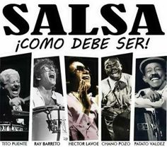 an advertisement for salsa featuring various people singing