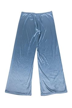 Stretchy and lightweight wide leg pants by Emilio Pucci. Wear these pants day to night effortlessly. Pair with your favorite silk blouse, wedges, and oversized sunnies for a groovy-chic look. Size 10 - IT 44 100% Silk Made in Italy Wide leg Elastic waistband Small mark on front Waist 29" Hips 36" Total length 39.5" Inseam 31" Blue Wide Leg Pants For Evening, Blue Wide-leg Evening Bottoms, Blue Wide Leg Evening Bottoms, Evening Wide Leg Blue Bottoms, Blue Wide Leg Bottoms For Evening, Blue Wide Leg Pants For Summer Party, Blue Straight Leg Evening Bottoms, Chic Blue Wide Leg Loungewear Pants, Versatile Blue Wide Leg Pants For Summer