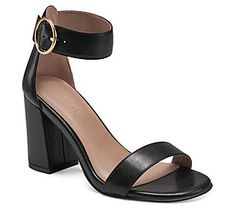 A perfect finishing touch for a night out, the Lawrence dress sandal features a sleek silhouette, an ankle strap accented by a round buckle, and a danceable block heel. From Aerosoles. Sandal Online, Black Block Heels, Block Heel Shoes, Shoe Carnival, Dress Sandals, The Urban, Dress And Heels, Heeled Sandals, Ankle Strap Sandals