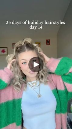 62K views · 15K reactions | i swear this hairstyle gives the most voluminous ponytail 🤭 #hairstyle #hair #shorthair #tutorial #hairtok #holiday | Kait Clown Ideas, Voluminous Ponytail, 50k Views, Hair And Nails, Short Hair Styles, Nails