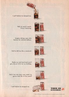 an advertisement for coca - cola with the instructions