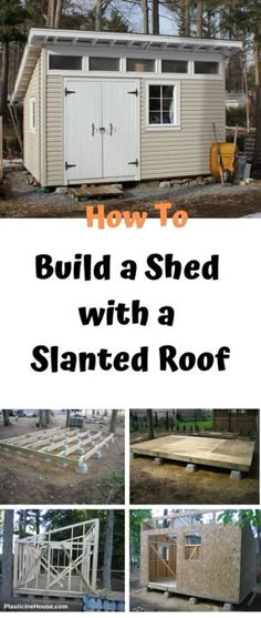 how to build a shed with a slanted roof