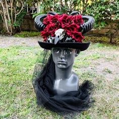 This Beautiful Steampunk Party Hat Is Made Of 100% Finest Quality And Hand-Painted Craftsmanship. Occasion: Great For Steampunk, Halloween, Music Festival, Burning Man, Masquerade Party, And More. Color: Black Inside Measurement: Length: 7.5” Width: 7” Depth Of Hat: 5” Circumference: About 22.5"--24" Inch Themed High Crown Costume Hats For Costume Party, Steampunk Headpiece For Halloween Cosplay, High Crown Costume Hats For Halloween Cosplay, High Crown Costume Hats For Cosplay Halloween, High Crown Halloween Costume Hat For Party, Steampunk Halloween Festival Headpiece, Punk Top Hat For Halloween Party, Gothic Hat For Halloween And Alternative Fashion, Gothic Hat For Halloween