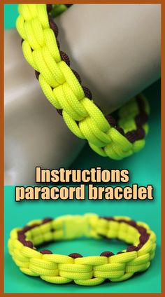 the instructions for how to make paracord bracelets with this step - by - step video