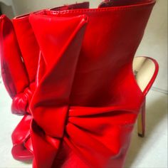 Size 9 Worn Once Brand New Condition. Best Offer Will Be Highly Considered. Girly Shoes, Lady In Red, Bootie, Shoes Women Heels, Shoes Heels, Women Shoes, Brand New, Heels, Red