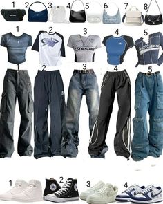 1, 2, 3, 4, 5 ? #outfits #outfit #outfitinspo #outfits #pinterestinspired #pinterestoutfit #pintereststyle #style 2k Style Outfits, Styling Shoes With Outfits, 5’2 Outfits, Cool Y2k Outfits, Cool Fits Y2k, Cool Fits Ideas, What Is My Clothing Style, Dream Clothes Outfits, Cool Clothing Style