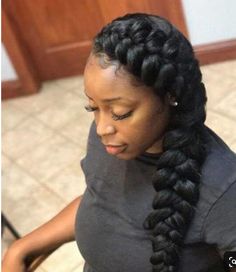 PROTECTIVE HAIRSTYLE ♠️♠️♠️♠️♠️♠️♠️♠️ Easy Side Braid, Wedding Hairdo, Weave Hairstyles Braided, Mermaid Braid, Wedding Renewal, Goddess Braids Hairstyles, Hairdo Wedding, Braided Styles, Afrikaanse Mode