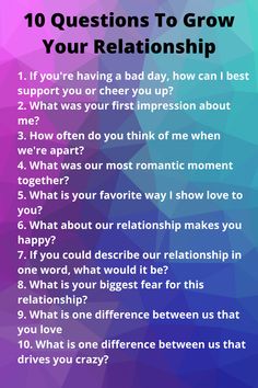 Relationship Journal, Intimate Questions, Romantic Date Night Ideas, Couple Activities, Relationship Lessons, Relationship Therapy, Fun Questions To Ask, Relationship Psychology, Relationship Challenge