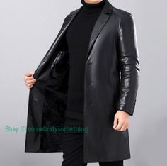 Men's Business Sheepskin Leather Trench Coat Long Jacket Winter Thick Blazer New Color:Black Size:M-3XL Material:Leather       Payment 1. Payment must be made within 7 days of auction closing (Unpaid dispute will automatically open when item is not paid in 7 days). 2. PLEASE NOTE: SHIPPING&HANDING DOES NOT INCLUDE DUTIES, LOCATL TAXES OR ANY OTHER IMPORTATION FEES. 3. Please list your special requests (color, packages, value of declaration, etc.) in the EBAY NOTES SECTION when you make payment S Solid Leather Winter Outerwear, Winter Leather Outerwear, Winter Business Leather Jacket With Button Closure, Formal Leather Outerwear With Long Sleeves, Formal Leather Long Sleeve Outerwear, Long Sleeve Leather Jacket For Winter Formal, Formal Long Sleeve Leather Jacket For Winter, Winter Business Long Leather Coat, Winter Formal Leather Jacket With Button Closure