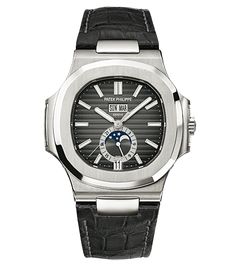 Strap for Patek Philippe Nautilus 5726A SS | Rubber B Watch Bands & Straps Der Gentleman, Watch Ideas, Patek Philippe Watches, Annual Calendar, Skeleton Watches, Patek Philippe Nautilus, Watch Box, Luxury Watches For Men, Omega Seamaster