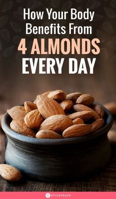 Health Benefits Of Almonds, Almond Benefits, Soaked Almonds, Almond Nut, Raw Almonds, Healthy Benefits, Detox Juice, Fat Burning Foods, Healthy Nutrition