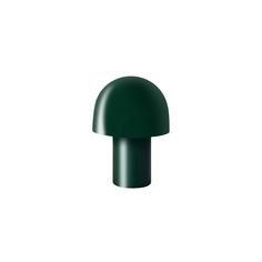 a green mushroom shaped object on a white background