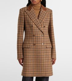 Ralph Lauren Coats, I Fall To Pieces, Knee Length Coat, Coat Autumn, Wrap Coat, Ralph Lauren Long Sleeve, Wool Turtleneck, Ralph Lauren Outfits, Wool Blend Coat