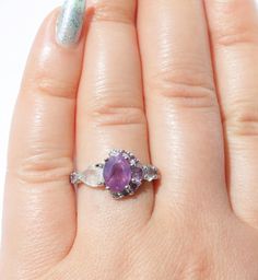 Excited to share the latest addition to my #etsy shop: Moon Cluster Ring with natural sapphires and diamonds https://etsy.me/2LPaSgN #jewelry #ring #pink #whitegold #yes #women #white #sapphire #oval Fine Jewelry Pink Sapphire Ring In Purple, Purple Pink Sapphire Ring With Center Stone, Purple Pink Sapphire Promise Ring, Purple Oval Ruby Ring, Fine Jewelry, Purple Pink Sapphire Jewelry With Center Stone, Oval Purple Sapphire Ring With Diamond, Purple Oval Ruby Promise Ring, Pink Oval Amethyst Promise Ring, Pink Oval Amethyst Ring