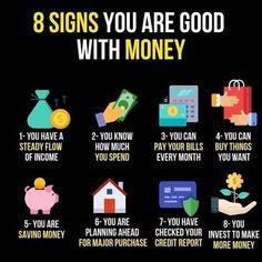 the 8 signs you are good with money