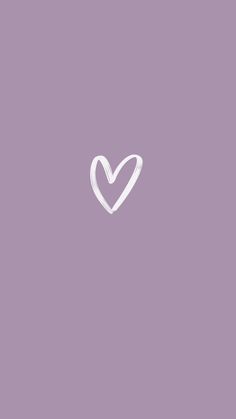 a white heart on a purple background