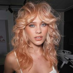 Modern Shag Haircut, Pearl Blonde, Long Haircut, Midlength Haircuts, Wolf Cut, Shag Haircut, Trending Haircuts