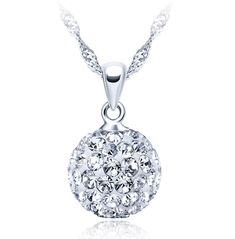 PRICES MAY VARY. Pendant:1.2*1.9cm Chain Length:45cm 100% High Grade Hypoallergenic and Nickel Free 925 Sterling Silver Pendant, Come with a Free 18" Silver Plated Chain. Best Gift for women/teenager/girls/Girlfriend/mom/Christmas: Shiny, Cute, Durable, Comfort fit design, Easy to put on. Each piece of jewelry is exquisitely handcrafted and polished by our most skilled masters. Best gift for all female, be happy to add those to your jewelry collection to treat yourself as you deserve the best! P Best Gift For Women, Amazon Jewelry, Pretty Pendant, Great Gifts For Women, Stylish Necklace, Cool Gifts For Women, Mom Christmas, Ball Necklace, Minimal Jewelry