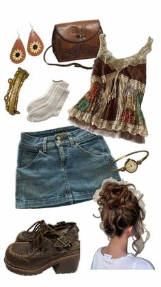 Midwestern Princess Outfit, Summer Dress Outfits Aesthetic, Hippy Aesthetic Outfit, Twee Outfit Aesthetic, 90s Indie Fashion, Summer 2024 Outfits Trends, Hippy Outfits Aesthetic, Thrift Clothes Aesthetic, Twee Aesthetic Outfit