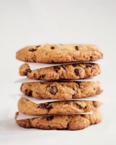 four cookies stacked on top of each other