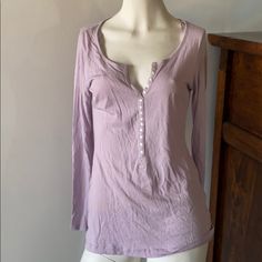 Super Soft Nwt Espirt Top Spring Purple Tops For Loungewear, Lavender Fitted Long Sleeve Top, Lavender Fitted Tops For Daywear, Fitted Lavender Tops For Daywear, Lavender Long Sleeve Cotton Top, Lavender Cotton Top For Daywear, Lavender Long Sleeve Casual Top, Purple Long Sleeve Top For Daywear, Casual Lavender Long Sleeve Top