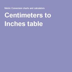 Cm To Inches Conversion, Conversion Chart, Measurement Chart, Sewing Hacks, Calculator