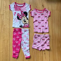 Never Worn (Wrong Season For My Babies). Two Pairs Of Pajamas For 12 Month Baby. Size 12m. One Pair Of Pants, One Pair Of Shorts, Two Shirts. 100% Cotton! Minnie Mouse Cotton Sleepwear For Sleepover, Minnie Mouse Cotton Sleepwear For Loungewear, Cotton Minnie Mouse Sleepwear, Minnie Mouse Cotton Sleepwear For Pajama Party, Cotton Minnie Mouse Sleepwear For Pajama Party, Cotton Minnie Mouse Sleepwear For Loungewear, Cute Mickey Mouse Sleepwear For Loungewear, Cute Mickey Mouse Sleepwear Loungewear, Pink Minnie Mouse Sleepwear For Bedtime