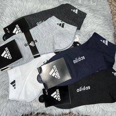 Price Is For 2 Pairs Of Socks. You Pick What 2 Colors You Want! So A Total Of 4 Socks -White -Black -Light Gray -Charcoal Gray -Navy Blue Fits Woman Size 6-10 Casual Gray Breathable Socks, Adidas Casual Breathable Socks, Casual Adidas Breathable Socks, Casual Breathable Adidas Socks, Casual Gray Sports Socks, Adidas Casual Black Socks, Casual Black Adidas Socks, Adidas Socks, Soccer Socks