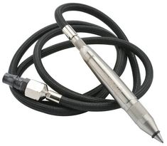 a black and silver pen is on top of a cord