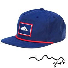 Skipper Snapback by Give'r, a Jackson Hole based apparel company. Hand-sewn Give'r patch and available in 5 colors!