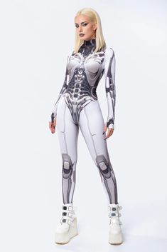 Sexy Halloween Outfits for Adults | BADINKA Womens Halloween Costume, Superhero Costumes Female, Robot Costume, Robot Costumes, Halloween Bodysuit, Superhero Costume, Costume Women, Super Hero Costumes, Mock Neckline