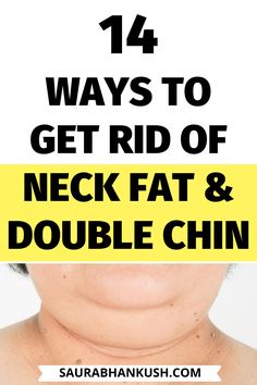 Women who want to get rid of neck fat, and searching for how to get rid of double chin. You need to understand these 14 ways to remove neck fat fast. No chewing bubblegum is not going to help. #getridofneckfat #getridofdoublechin #removeneckfat #removedoublechin Shaping Exercises, Lose Face Fat Fast, Workout To Lose Belly, Lose Thigh Fat Fast, Rid Of Double Chin, Make Hair Grow Faster, Hair Grow Faster, 20 Pounds In 2 Weeks, Make Hair Grow