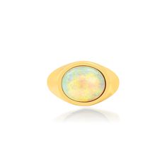 8ct opal 9mm Bezel Set 10k yellow gold Luxury Classic Opal Ring With Bezel Setting, Luxury Bezel Set Opal Wedding Ring, Heirloom Gold Opal Ring With Bezel Setting, Luxury Unique Opal Ring With Bezel Setting, Opal Signet Ring, Australian Opal Ring, Bezel Set Engagement Ring, Gold Signet Ring, Colored Gems