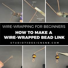 wire wrapping for beginners how to make a wire - wrapped bead link