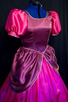 ANASTASIA Cinderella's STEPSISTER Adult Costume Gown Anastasia Cinderella, Anastasia Tremaine, Cinderella Stepsisters, Anastasia Dress, Mickey Halloween Party, Independence Mo, Pink And Burgundy, Mickey Halloween, Cinderella Dresses