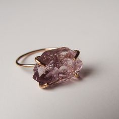 Featuring a stunning natural Vera Cruz Amethyst Herkimer stone in beautiful quality. The gemstone was hand crafted into a 14k gold filled bezel set ring. The stone measures approx. 10mm long I made this ring in size 6. It can be made larger upon request. This piece is a limited edition. Please note, each of these stones can differ in color & shape from the original picture piece. My QUALITY: Gold filled pieces contain 100+ times more real gold than gold plated pieces. Gold filled pieces are Rose Gold Amethyst Birthstone Ring, Pink Amethyst Gemstone Ring, Rose Gold Amethyst Ring For Promise, Rose Gold Amethyst Ring With Birthstone Detail, Rose Gold Amethyst Ring With Birthstone, Pink Amethyst Crystal Ring For Gift, Rose Gold Amethyst Crystal Ring With Gemstone, Pink Amethyst Crystal Ring With Gemstone, Amethyst Rose Gold Ring