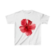 Solo Hibiscus Short-Fit Tee Baggy Tee, Baby Graphic Tees, Everyday Activities, Model Pictures, Baby Tee, Workout Tee, Infant Tees, Hibiscus, Inside Out