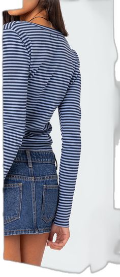 Fitted Blue Top With Contrast Stripes, Fitted Horizontal Stripe Spring Top, Fitted Blue Tops With Vertical Stripes, Blue Fitted Tops With Vertical Stripes, Fitted Long Sleeve Tops With Horizontal Stripes, Fitted Blue Top With Vertical Stripes, Blue Fitted Top With Vertical Stripes, Fitted Top With Striped Sleeves, Bearded Lady