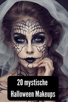 Hier findet ihr 20 mystische Halloween Makeups und tolle Ideen für ein gruseliges Kostüm. Im Link sind viele weitere Inspirationen! #halloween #makeup #horror #mystisch #grusel #gruselig #styling #schminke #tipps #ideen #kostüm #kostüme #fasching #facepainting #bodypainting #körperbemalung #gesichtsbeamlung #frau #portrait #portraits spinnen totenkopf spinnennetz #lacatrina #mexikanisches #totenfest #mystisch Halloween Makeup Horror, Spring Nail Designs, Manicure Ideas, Makeup Table, Halloween Make Up, Spring Nail, Fantasy Makeup, Halloween Make