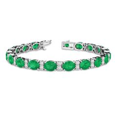 Green Bangles, Emerald Tennis Bracelet, Bangles Diamond, Bracelets Green, Birthstone Gems, White Gold Bangle, Bracelet Tennis, Emerald Bracelet, Diamond Tennis Bracelet