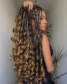 French Goddess Braids, French Curls Braids Hairstyles, French Curls Hairstyles, French Curls Braids, Plaited Hair, French Curl Braids, Perfect Curly Hair, French Curls