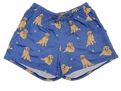 PJ Shorts – Novelty Socks for Less Scituate Ma, Golden Retriever Gifts, Jean Short Outfits, Pj Shorts, Drawstring Waist Shorts, Love Your Pet, High Waisted Jean Shorts, Sleep Shorts, Dogs Golden Retriever