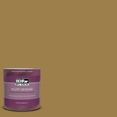 a can of behr paint on a blue background