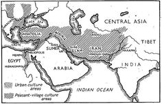 an old map shows the location of central asia and its major cities, vintage line drawing or engraving illustration