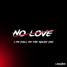 a black and red wallpaper with the words no love on it's side