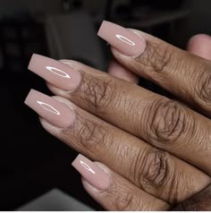 Sns French Tip Nails, Sofisticated Nails, Biogel Nails, Nude Coffin Nails, Ongles Beiges, Neutral Nails Acrylic, Acrylic Nails Nude, Fancy Nails Designs, Ombre Acrylic Nails