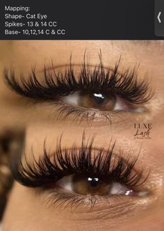 Lash Sets Ideas Natural, Mail Ideas Classy, Fake Lash Ideas, Lash Mapping Eyelash Extensions Wet Look, Eyelashes Top And Bottom Extensions, Eyelash Extensions Sets, Fake Lashes Styles, Textured Eyelash Extensions, Lash Extensions Longer In Middle